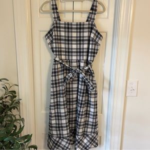 Ann Taylor plaid midi dress
